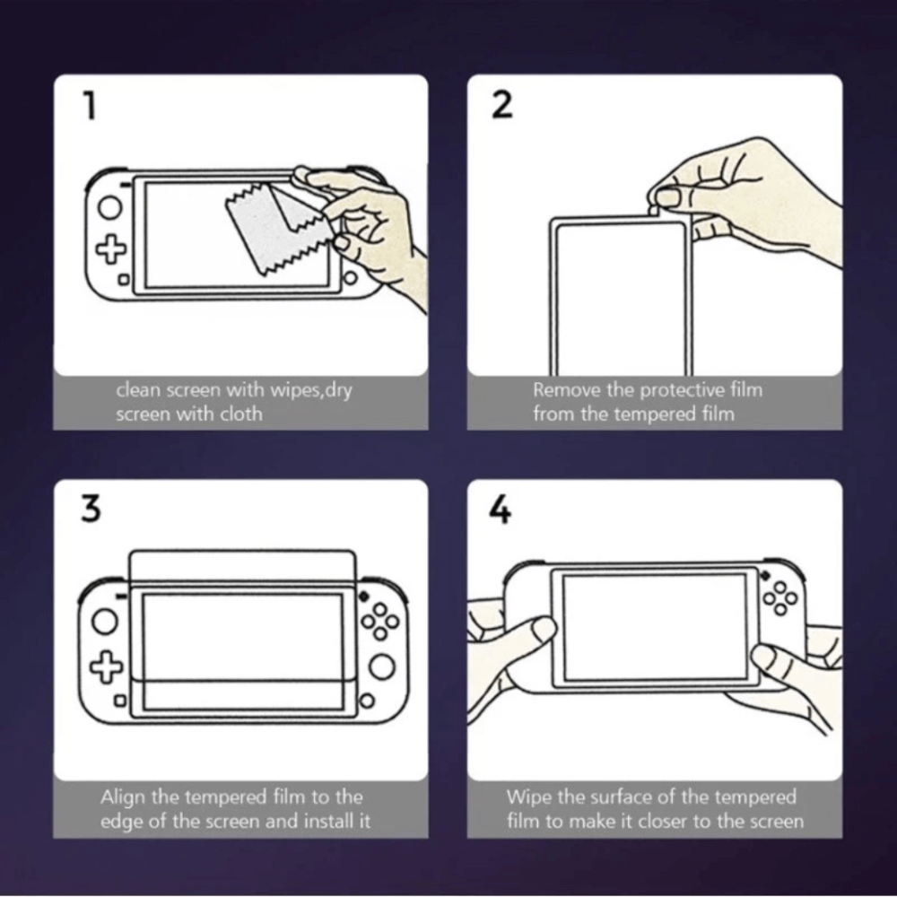 ฟิล์มกระจกนิรภัยกันรอยนิ้วมือ DOBE TNS-1156 สำหรับ NINTENDO SWITCH OLED